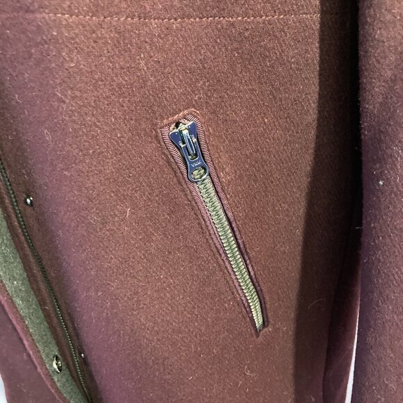 Dawn Levy Coat, Beautiful, Wool Blend with removable Faux Fur hood, Size M - Picture 8 of 14